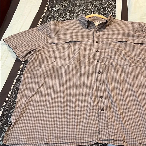 Game Guard Outdoors Men's Classic Checkered Button Down Shirt - Brown - Picture 3 of 11